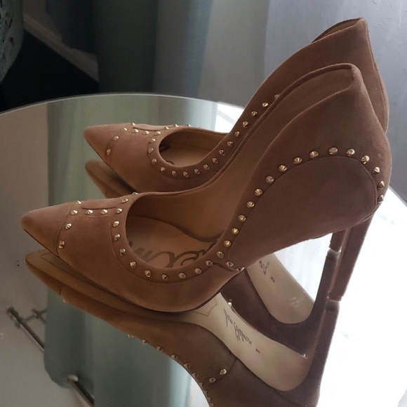 Sam Edelman Hyden tan leather high heels - Picture 3 of 10